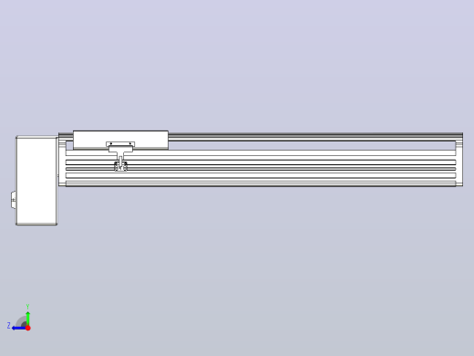 皮带直线轴半封闭可选导轨TPA-HNB-202D-140-L500-RP-C-P75-N3右视缩略图