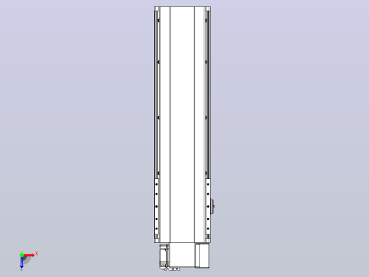 皮带直线轴半封闭可选导轨TPA-HNB-202D-140-L500-RP-C-P75-N3俯视缩略图