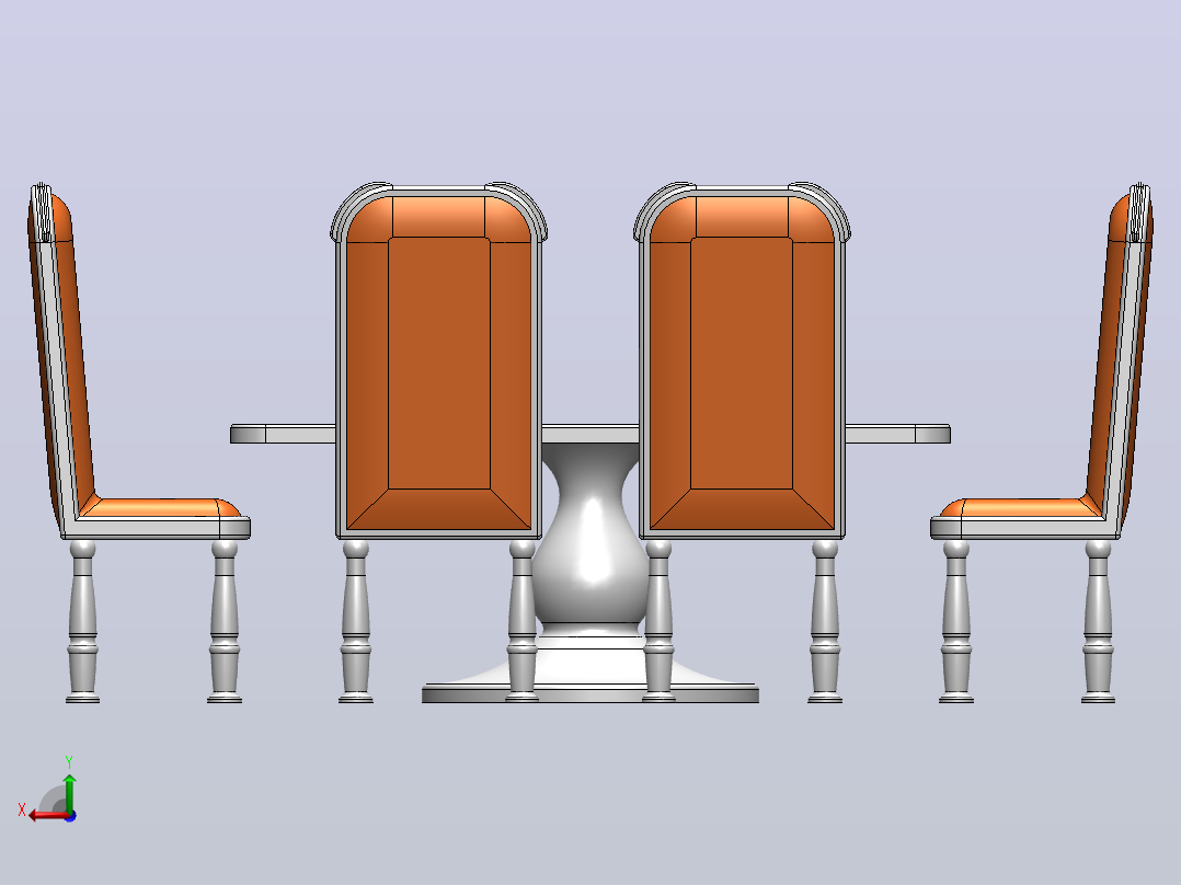 第三套餐具后视图