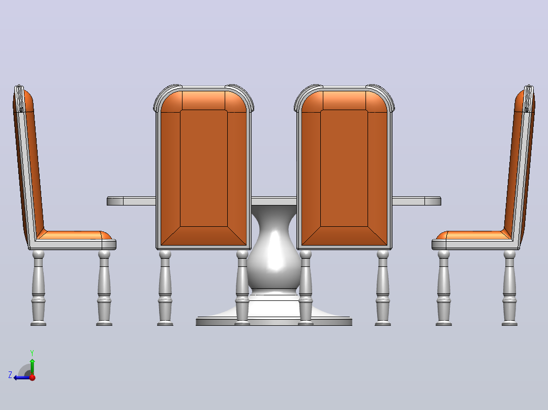 第三套餐具右视图