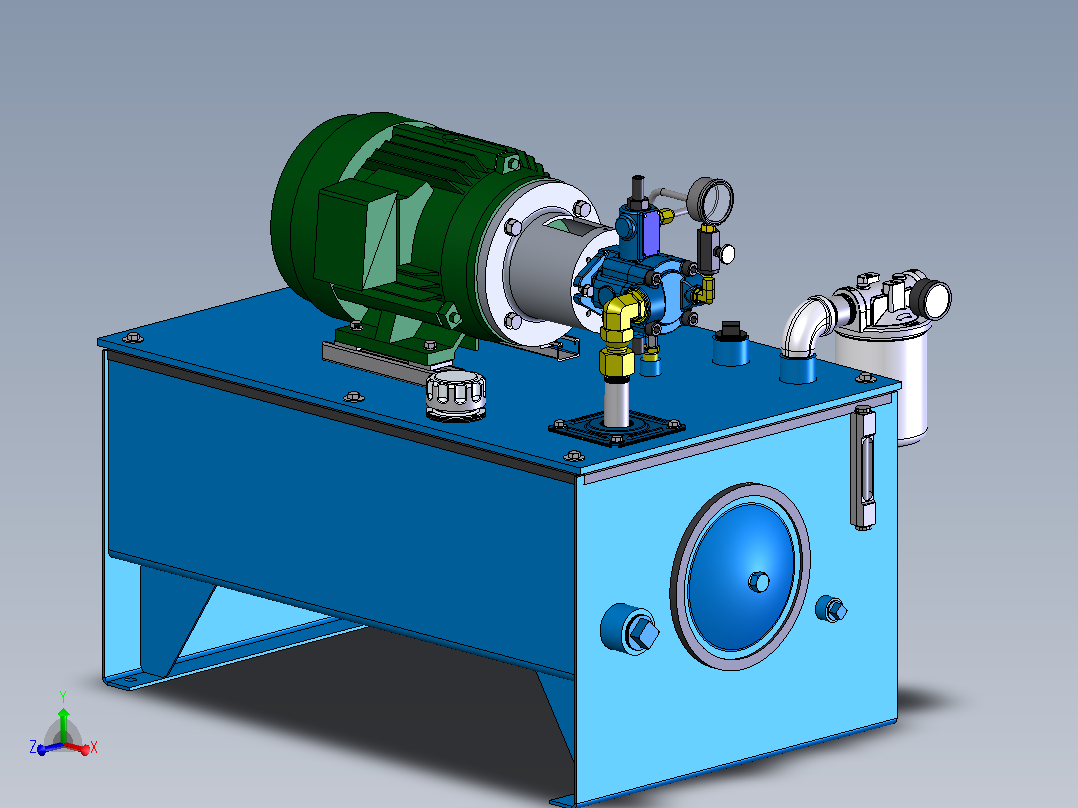 液压元件，电磁阀，泵，阀Continental Hydraulics-605718主视图