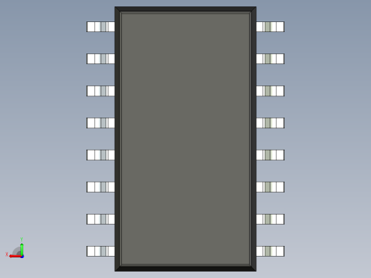 106x SOIC 封装（小外形集成电路）SOIC127P780X200-16N后视缩略图
