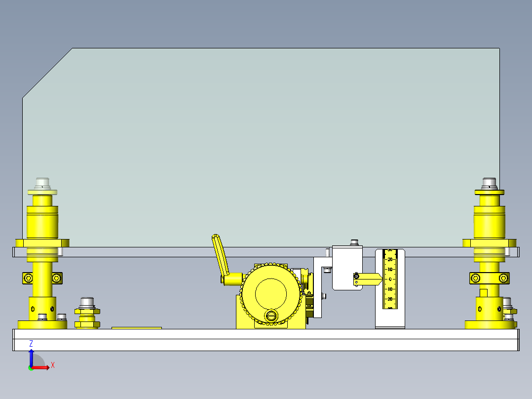 Z轴升降机构前视图