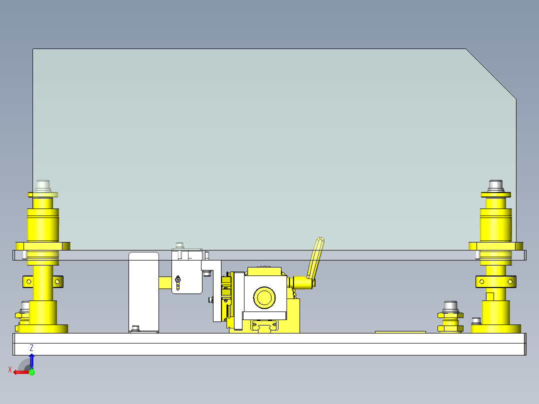 Z轴升降机构后视图