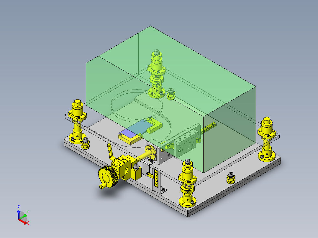 Z轴升降机构正等轴测图