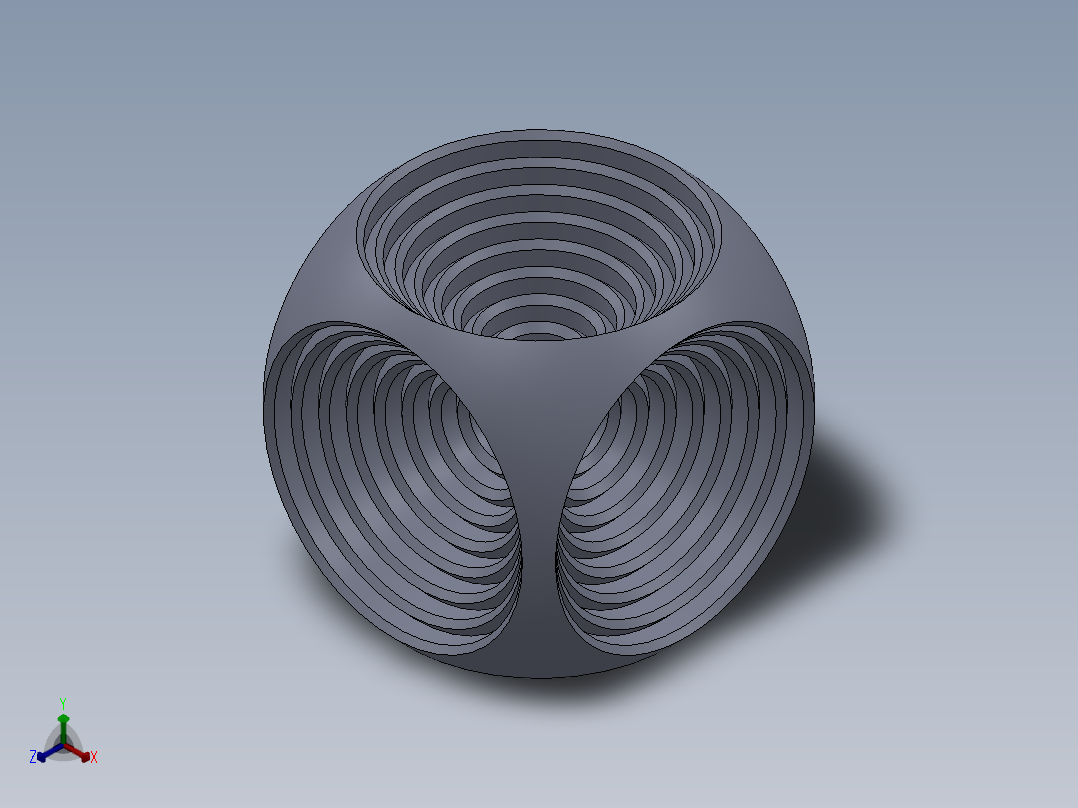 solidworks 嵌套的球体