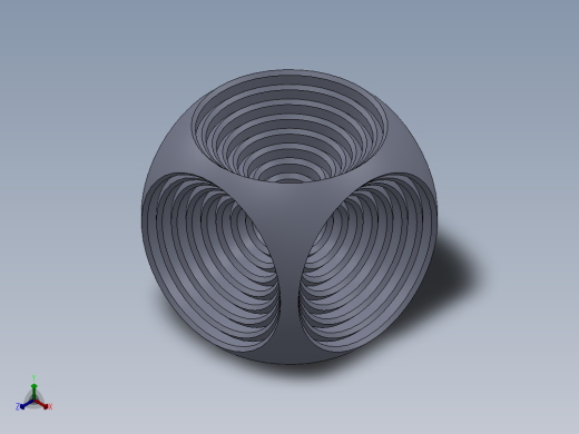 solidworks 嵌套的球体