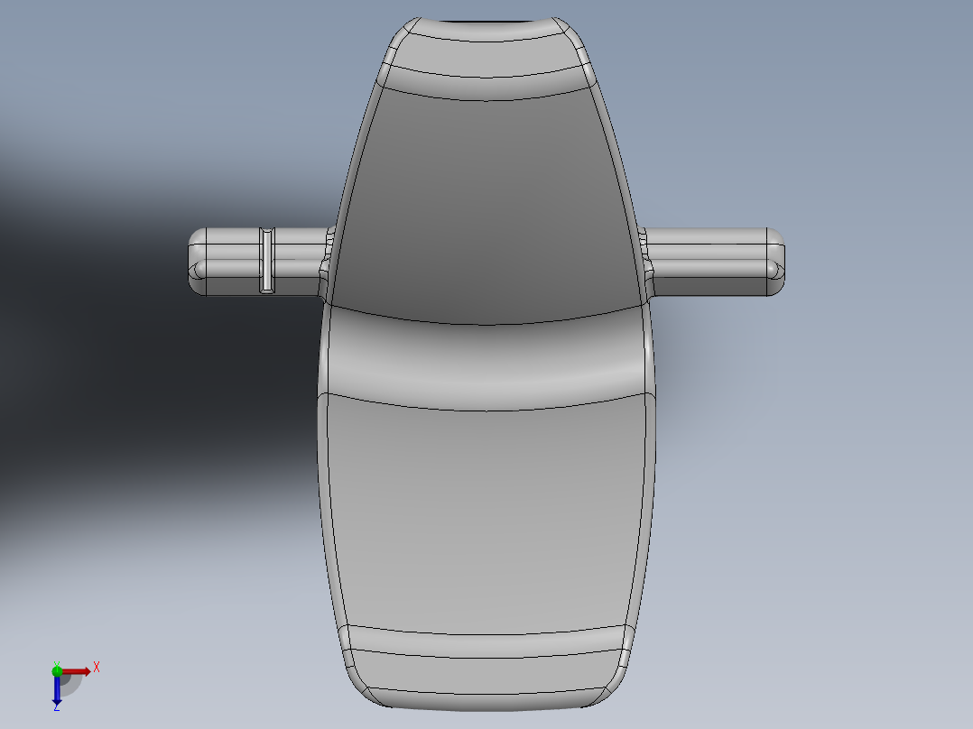 solidworks 夹子俯视图