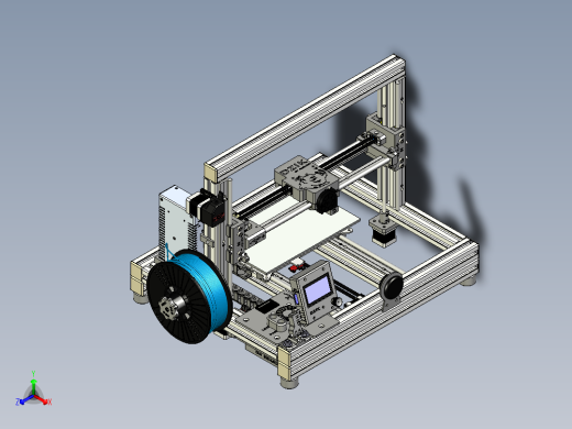 3d打印机正等轴测缩略图