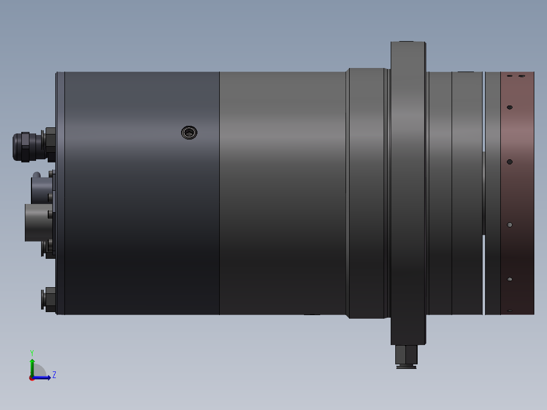 气浮主轴左视图