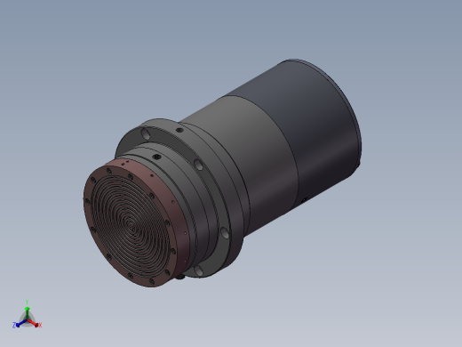 气浮主轴正等轴测缩略图