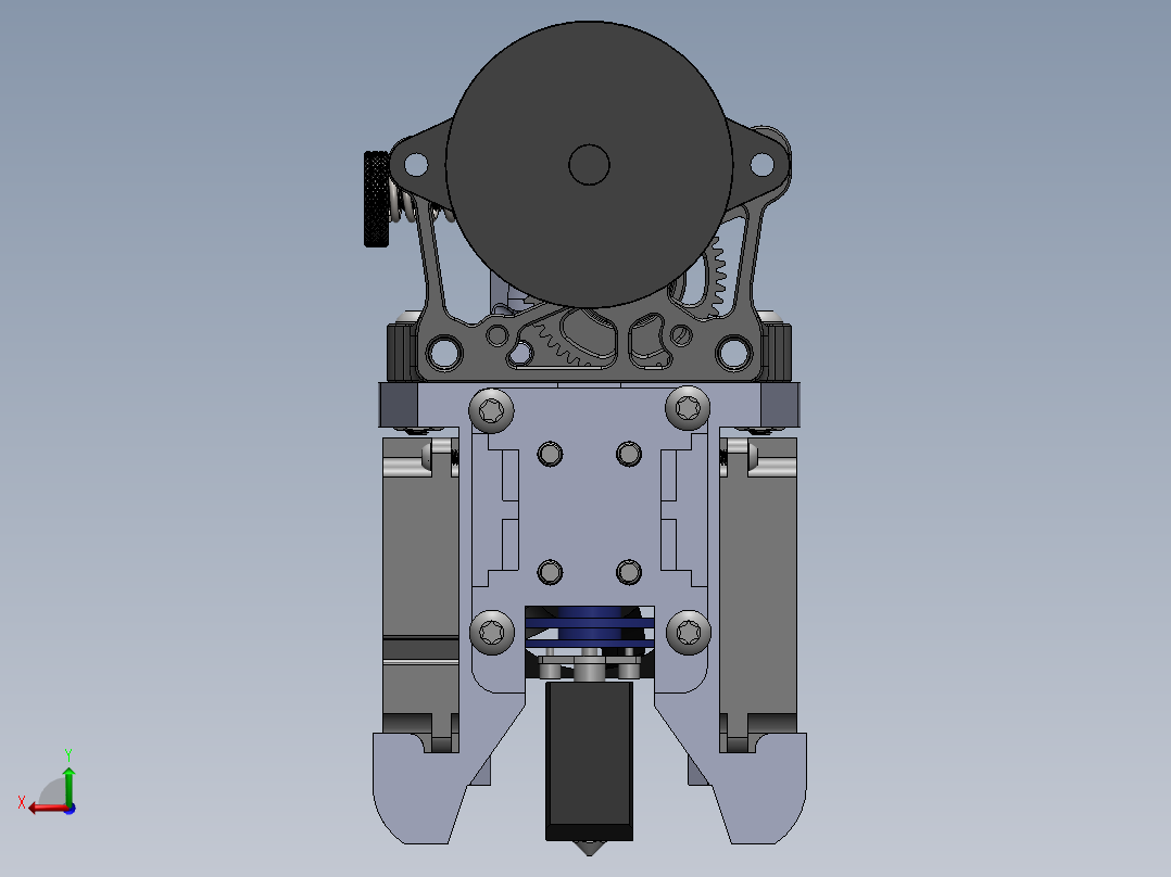 挤出机模型1后视图