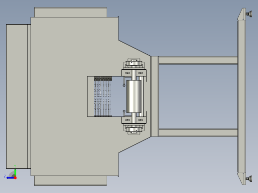 电池清洗烘干机3D数模图纸 STEP格式右视缩略图