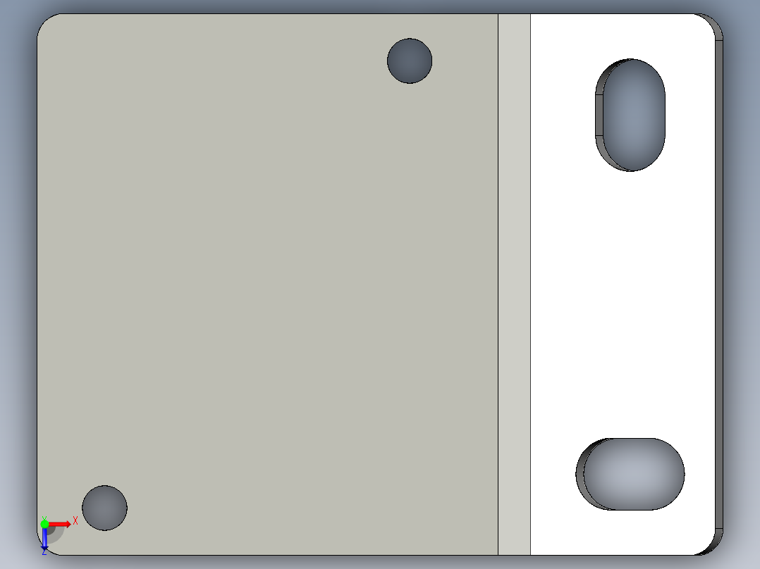 基恩士BL-600bracket_2_kc图纸模型俯视图