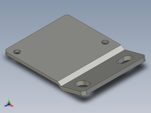基恩士BL-600bracket_2_kc图纸模型正等轴测缩略图