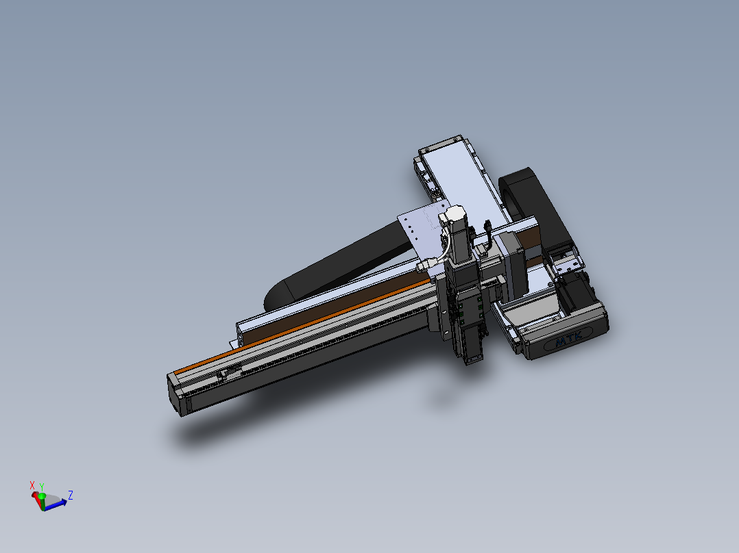 内嵌直交机械手XYG系列XYG432-A2主视图