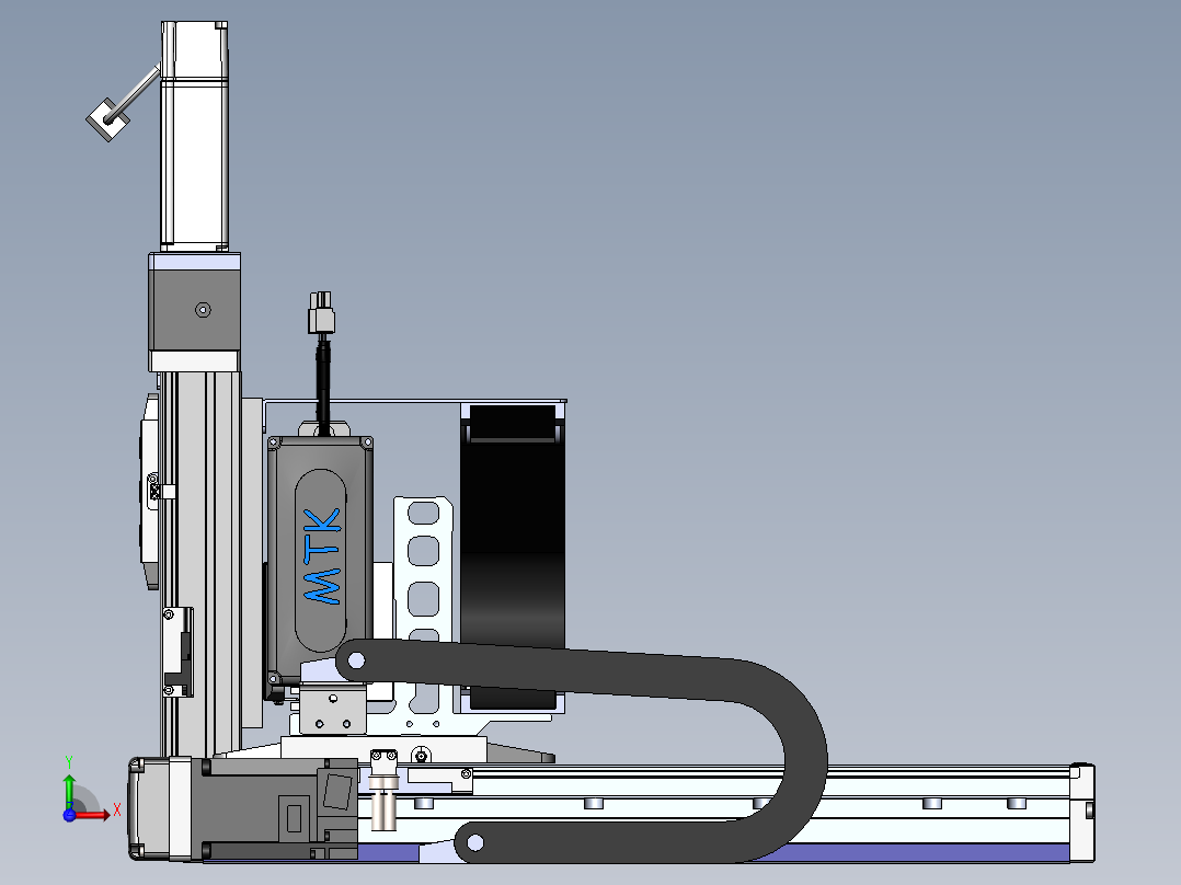 内嵌直交机械手XYG系列XYG432-A2前视图