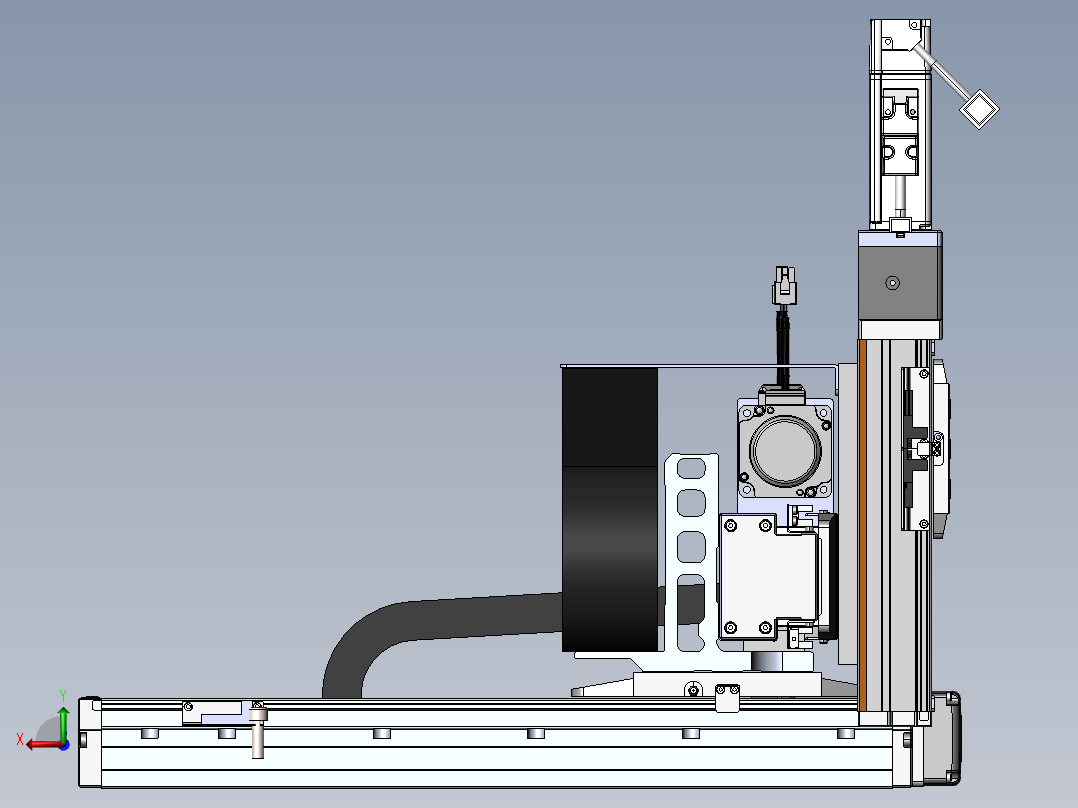 内嵌直交机械手XYG系列XYG432-A2后视图