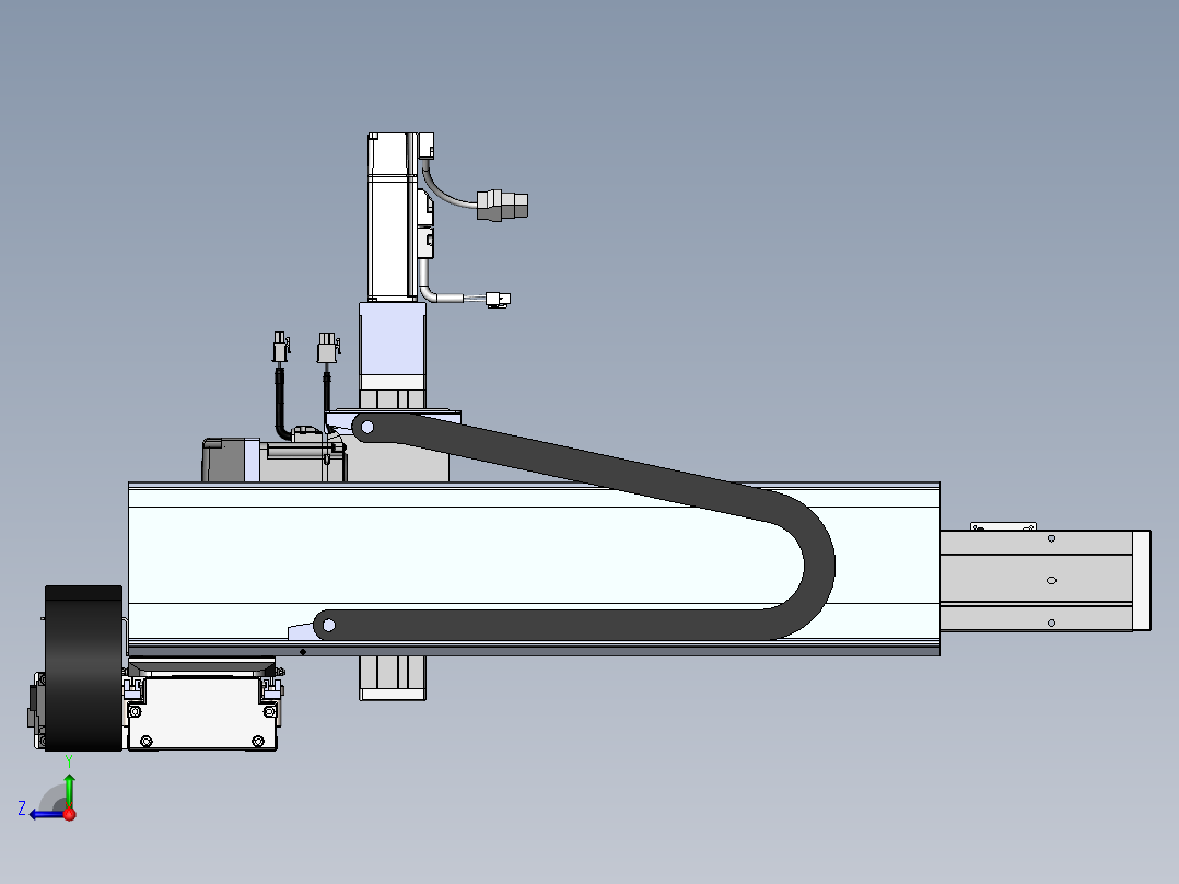 内嵌直交机械手XYG系列XYG432-A2右视图
