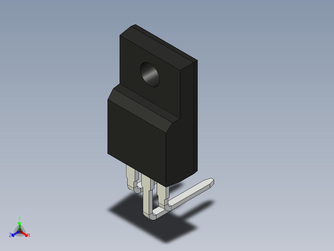 TO-220F-HB正等轴测图