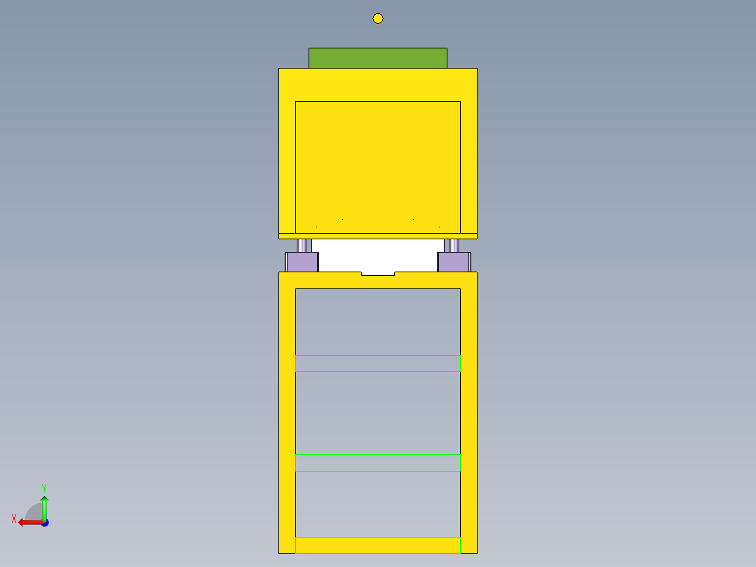 取茧机模型后视图