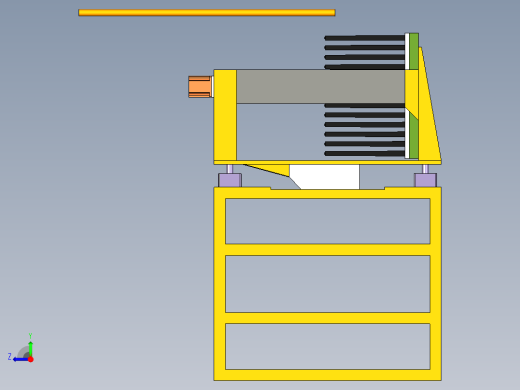 取茧机模型右视缩略图