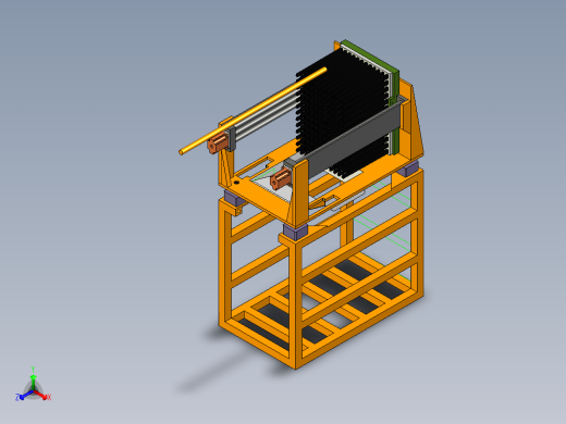 取茧机模型正等轴测缩略图
