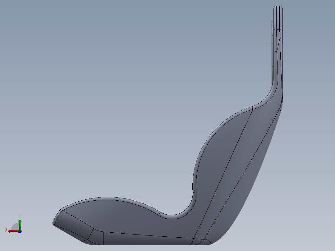 赛车座椅seat-168-sw后视图