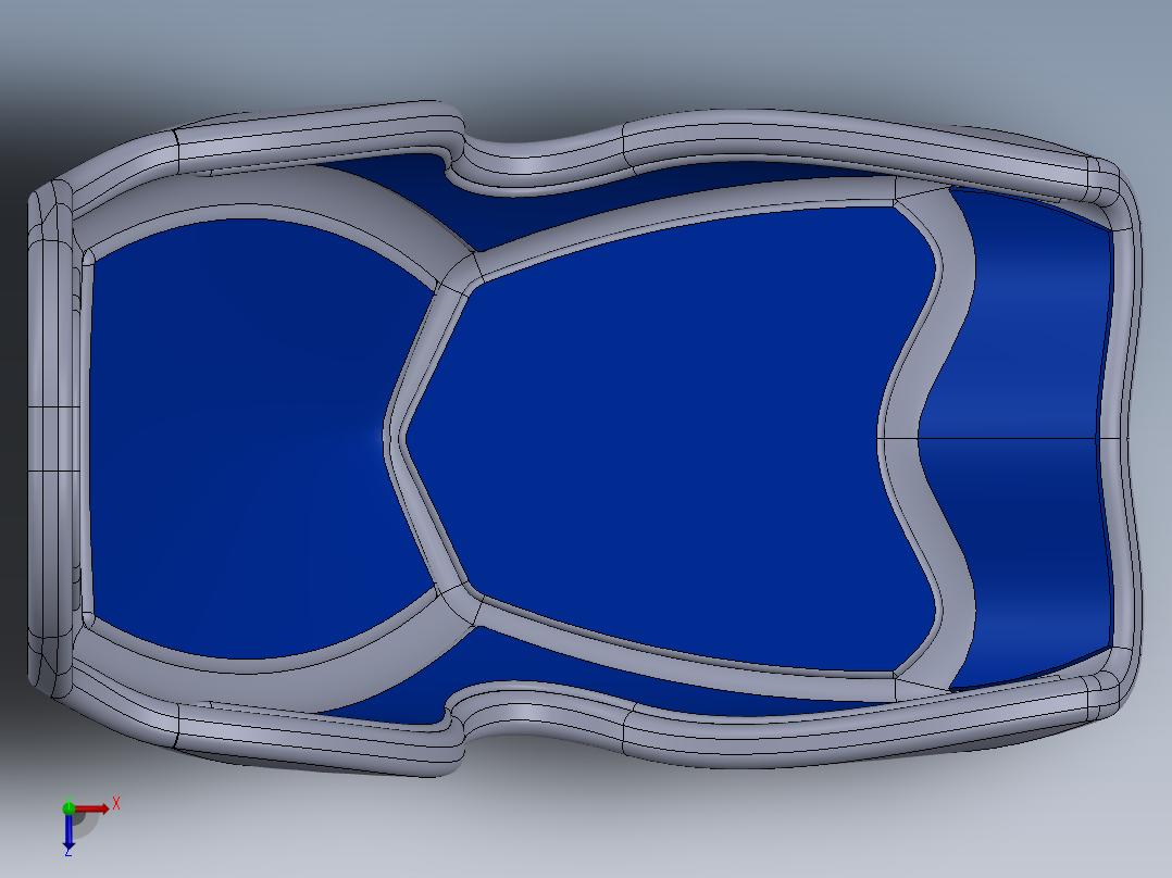 赛车座椅seat-168-sw俯视图