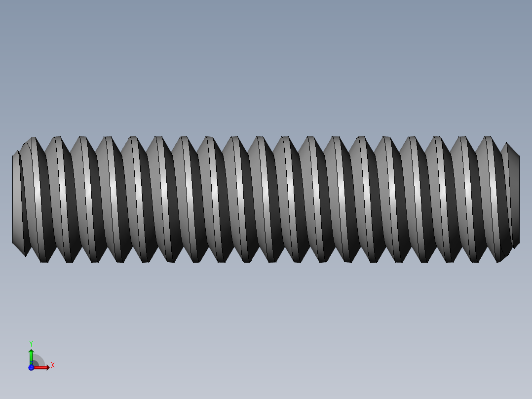 DIN 913-ISO 4026 固定螺钉-M2 L=8.SLDPRT前视图