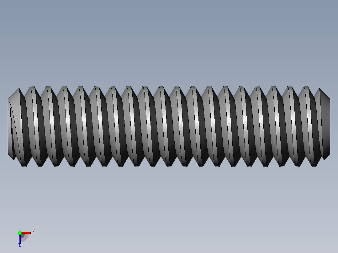 DIN 913-ISO 4026 固定螺钉-M2 L=8.SLDPRT俯视图