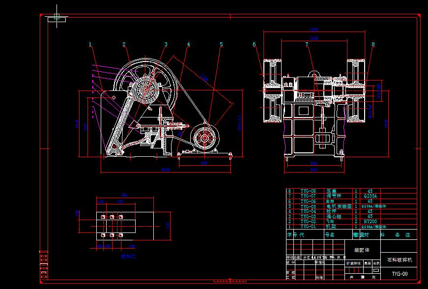 Q407-石料破碎机的设计