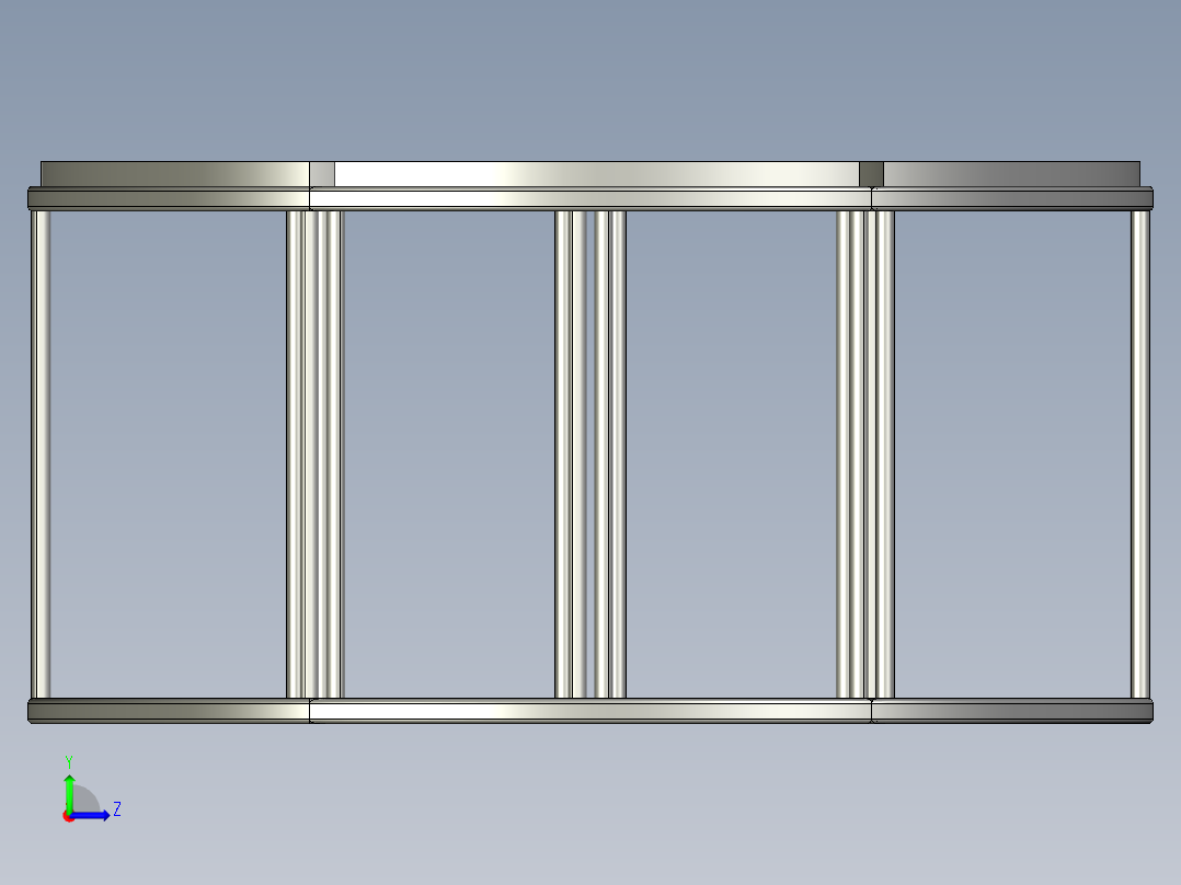 拼装茶几桌子左视图