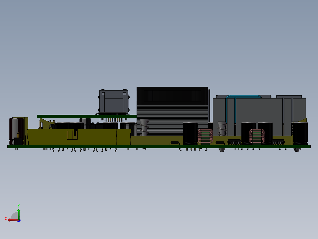 英特尔主板后视图