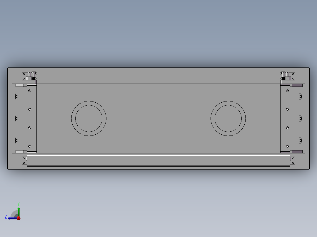 双杠液压剪板机剪板装置设计含三维CAD说明书1261945右视图