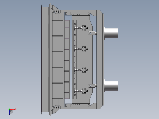 双杠液压剪板机剪板装置设计含三维CAD说明书1261945俯视缩略图