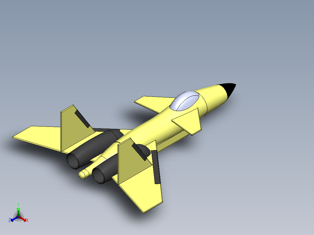 飞机正等轴测图
