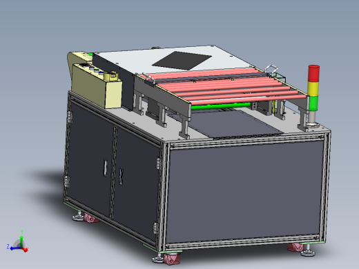 ol撕膜机（sw18可编辑+工程图）