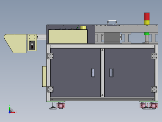 ol撕膜机（sw18可编辑+工程图）前视缩略图