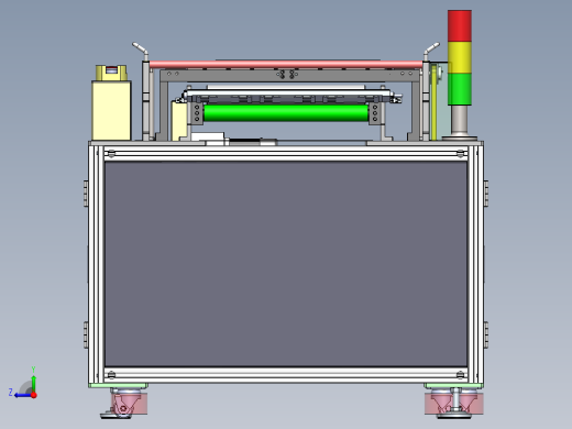 ol撕膜机（sw18可编辑+工程图）右视缩略图