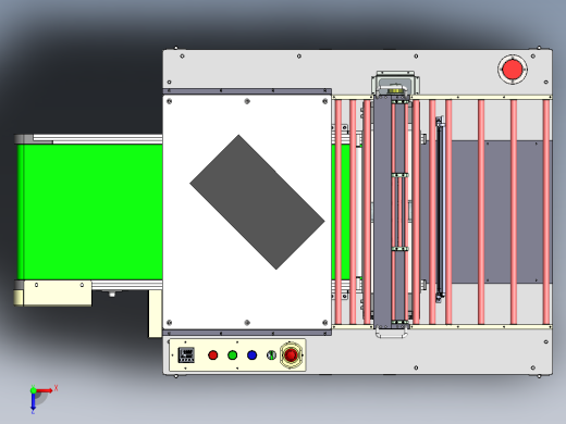 ol撕膜机（sw18可编辑+工程图）俯视缩略图