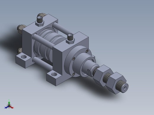 横拉杆液压缸（带底座）80x40x27 mm