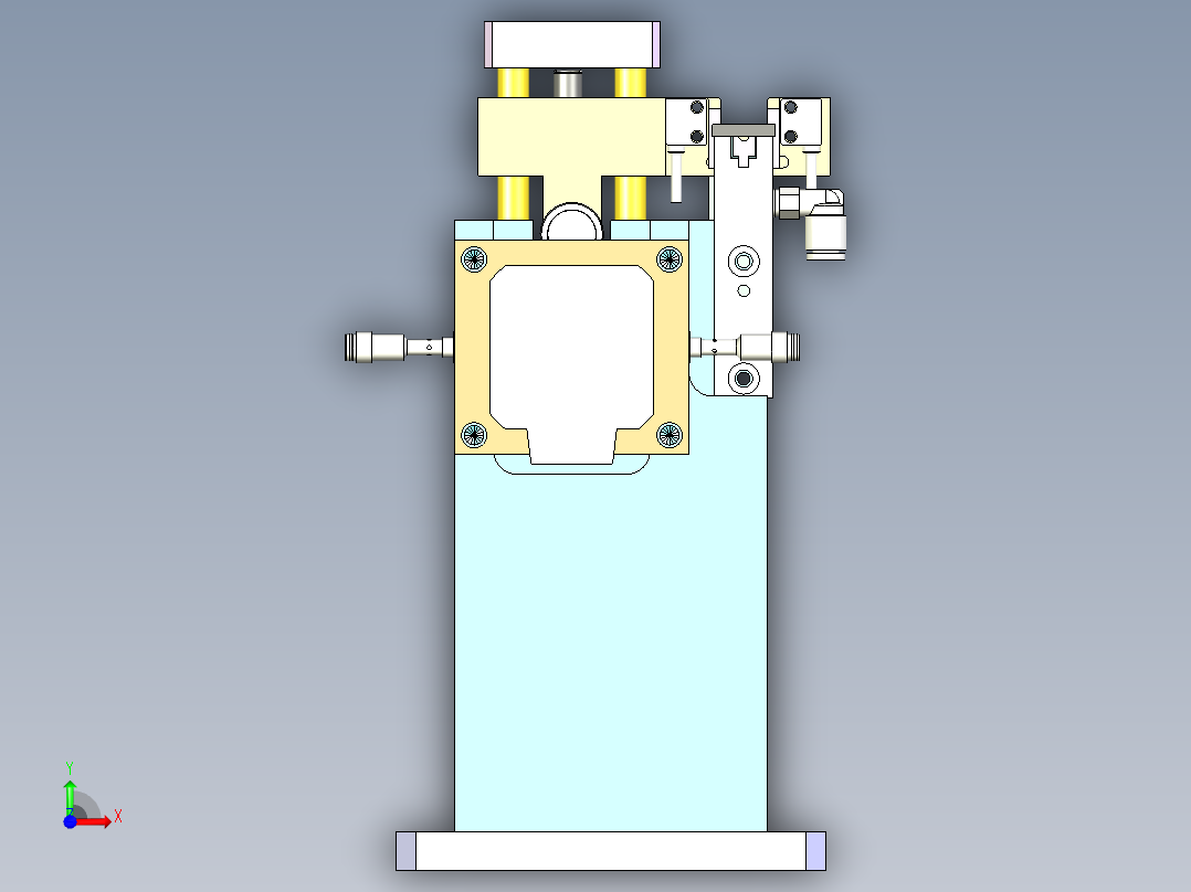 凸轮上下分料机构前视图