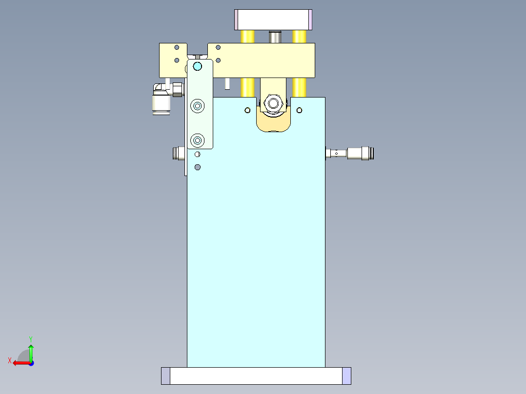 凸轮上下分料机构后视图
