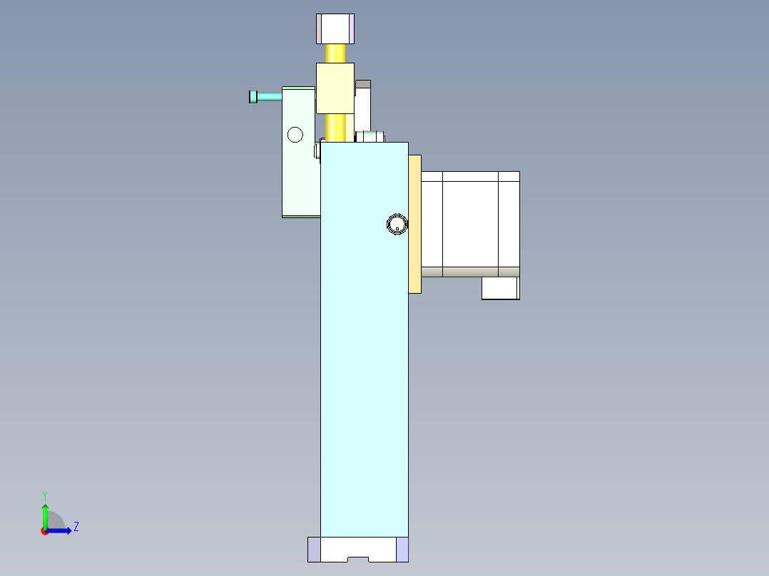 凸轮上下分料机构左视图