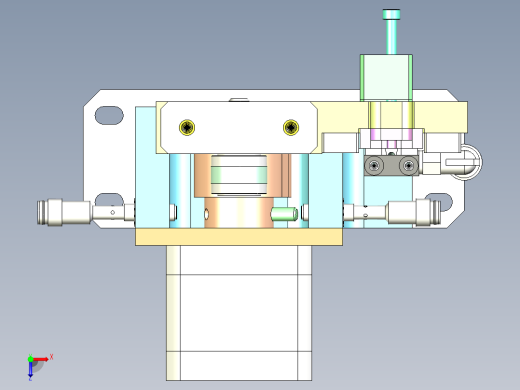 凸轮上下分料机构俯视缩略图