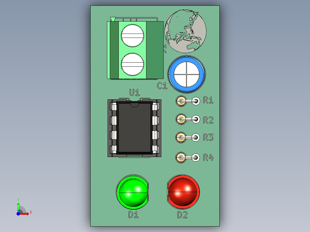 NE555-稳定前视图