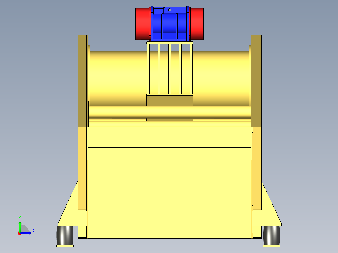B2004765-双层振动筛左视图