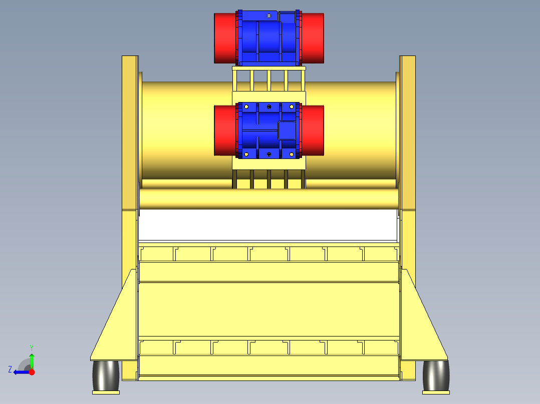 B2004765-双层振动筛右视图