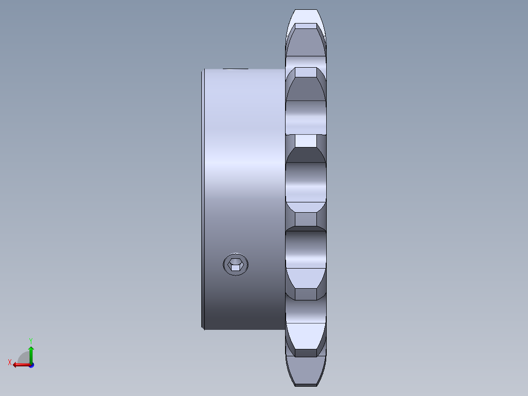 链轮SP40B15-N-12后视图